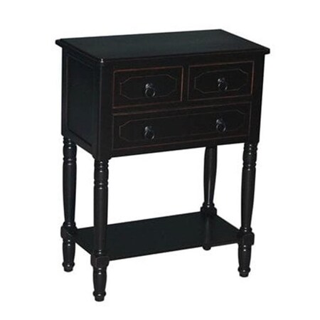 4D Concepts 4D Concepts 550997 Simple Simplicity 3 drawer chest -Black 550997